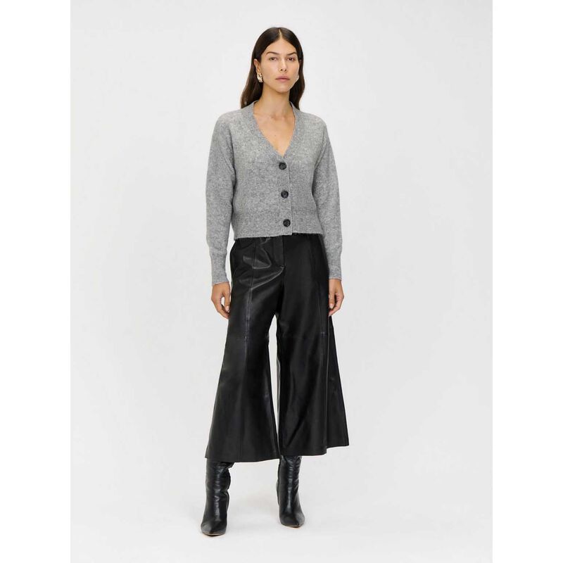Veronika Maine Fuzzy Three Button Cardigan image number 3